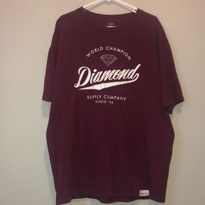 Maroon diamond supply co shirt